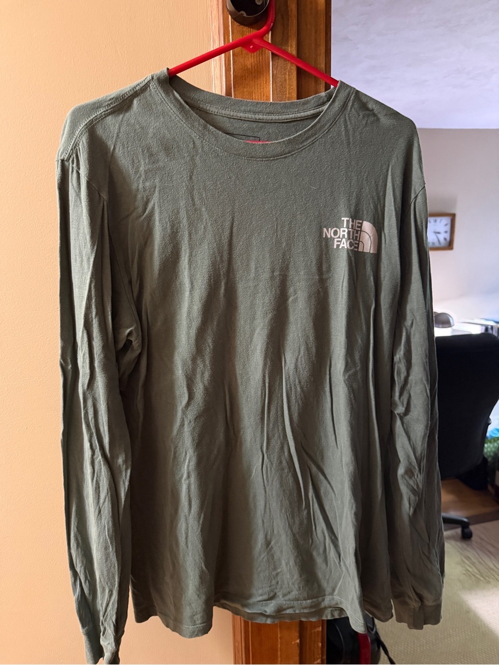 The North Face Men's Long-Sleeve shirt green